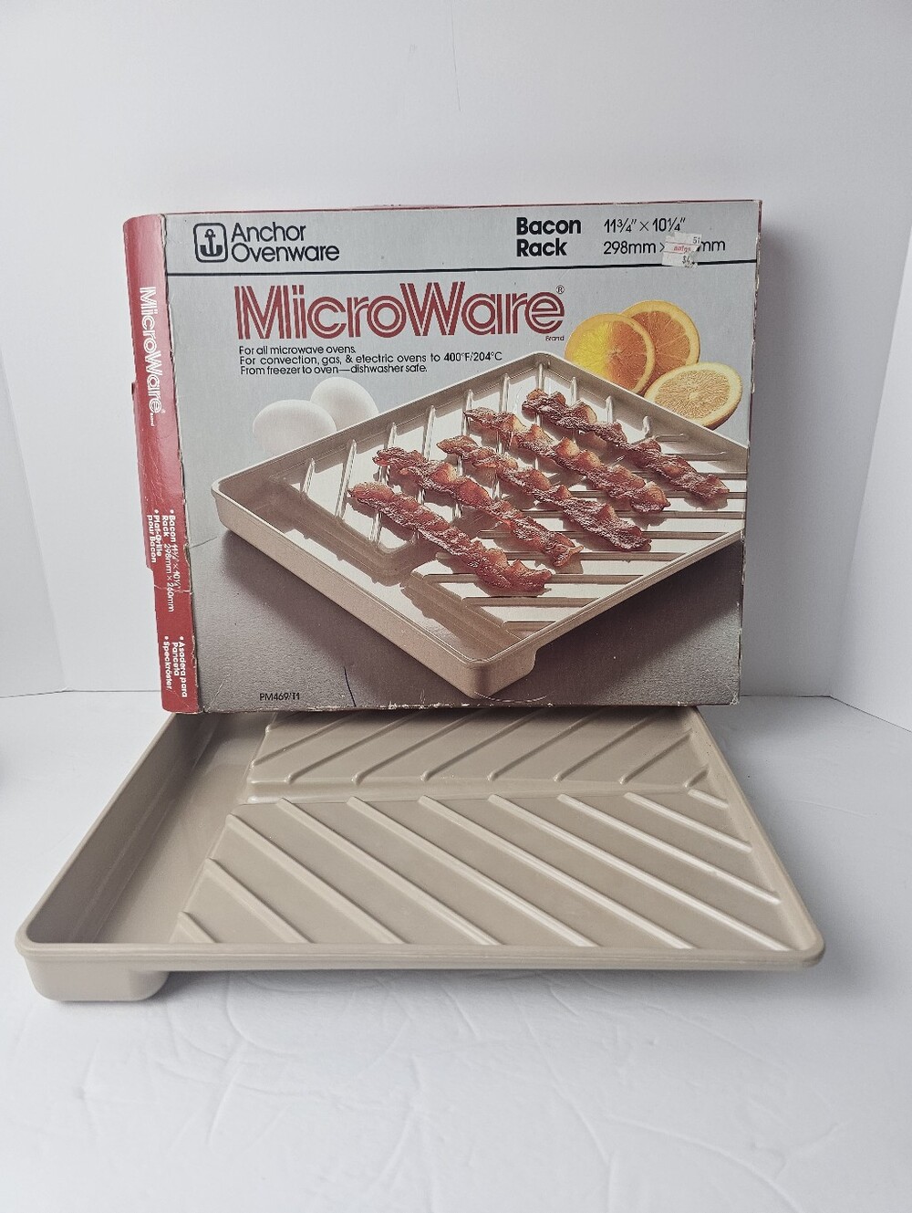 Anchor Ovenware MicroWare Bacon‎ Rack Cooker Dishwasher Safe Oven Microwave Safe